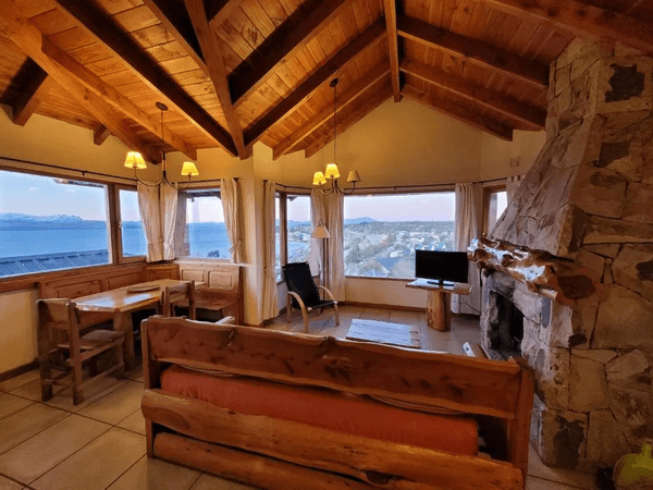 Cabañas en bariloche cerca del centro con vista al lago