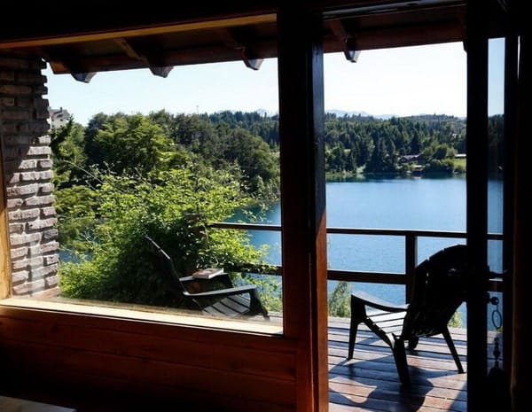 cabañas en bariloche para 7 personas frente al lago