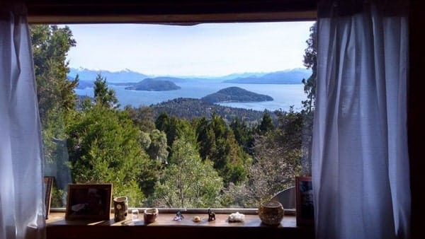 Cabañas en Bariloche para 3 personas con vistas al lago