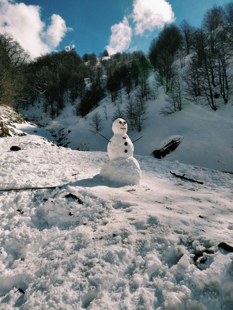 Muñeco de nieve en Bariloche